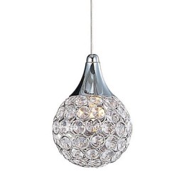 Lámpara colgante G9 de cristal moderna y contemporánea de metal.