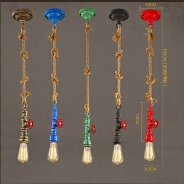 Lámparas colgantes tradicionales clásicas vintage retro de metal
