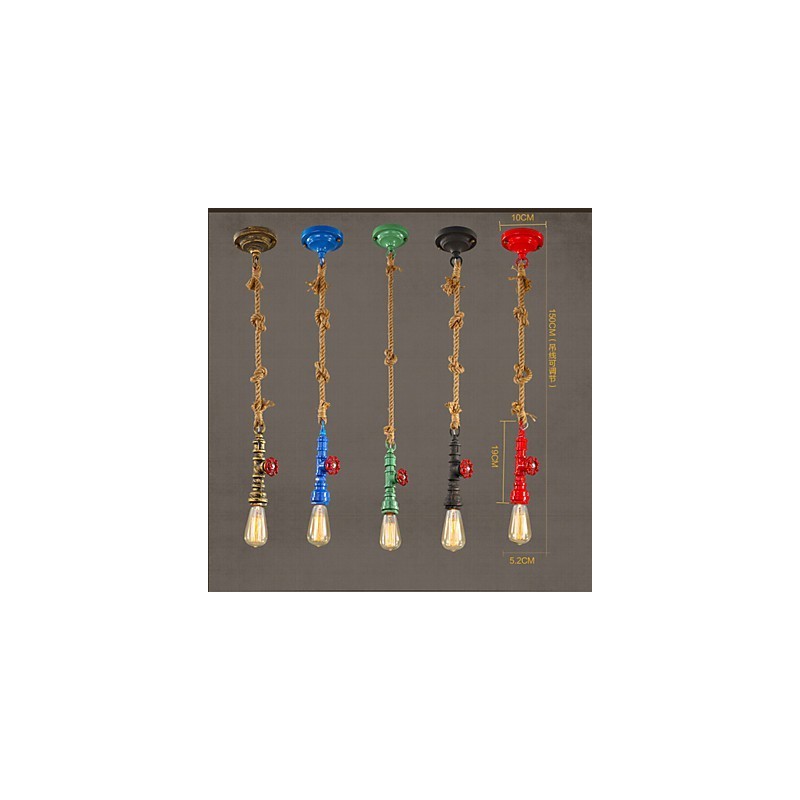 Lámparas colgantes tradicionales clásicas vintage retro de metal