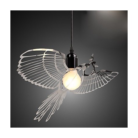 Lámpara colgante de acero inoxidable con forma de pájaro y decoración moderna y creativa Lámpara colgante de acero inoxidable con forma de pájaro y decoración moderna y creativa