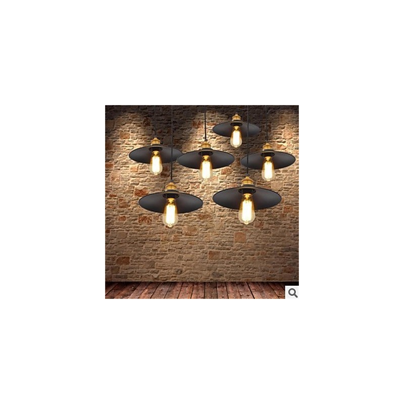 Lámpara de araña de hierro minimalista americana retro 1