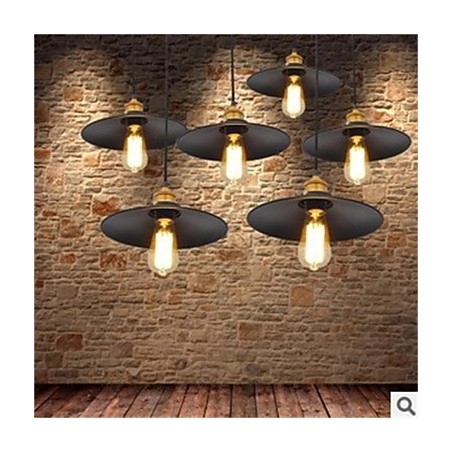 Lámpara de araña de hierro minimalista americana retro 1 Lámpara de araña de hierro minimalista americana retro 1