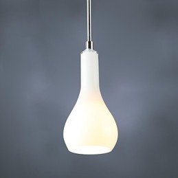 Lámpara colgante moderna de metal cromado de estilo mini contemporáneo