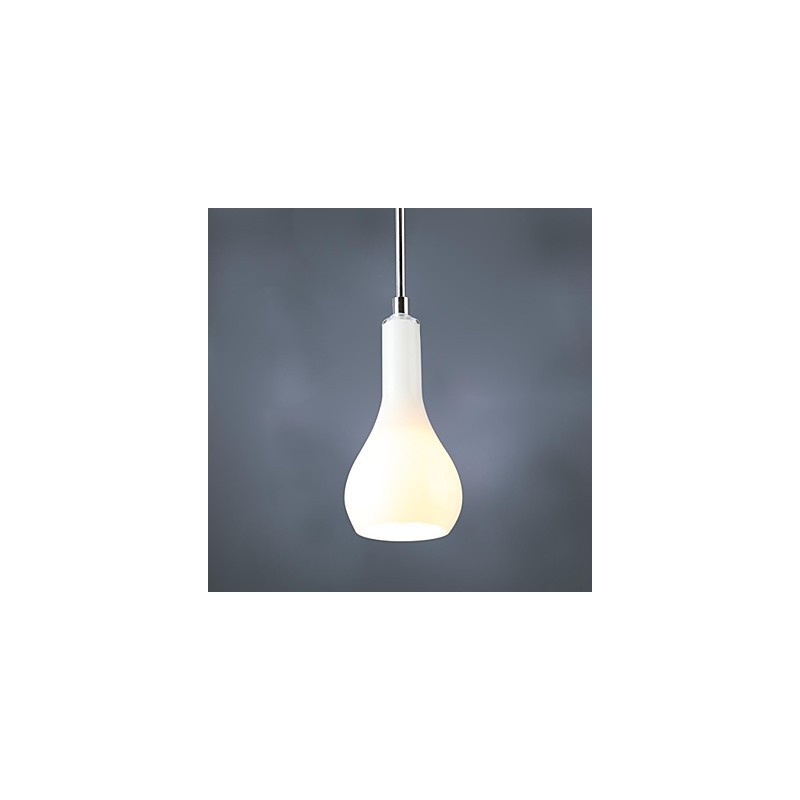 Lámpara colgante moderna de metal cromado de estilo mini contemporáneo
