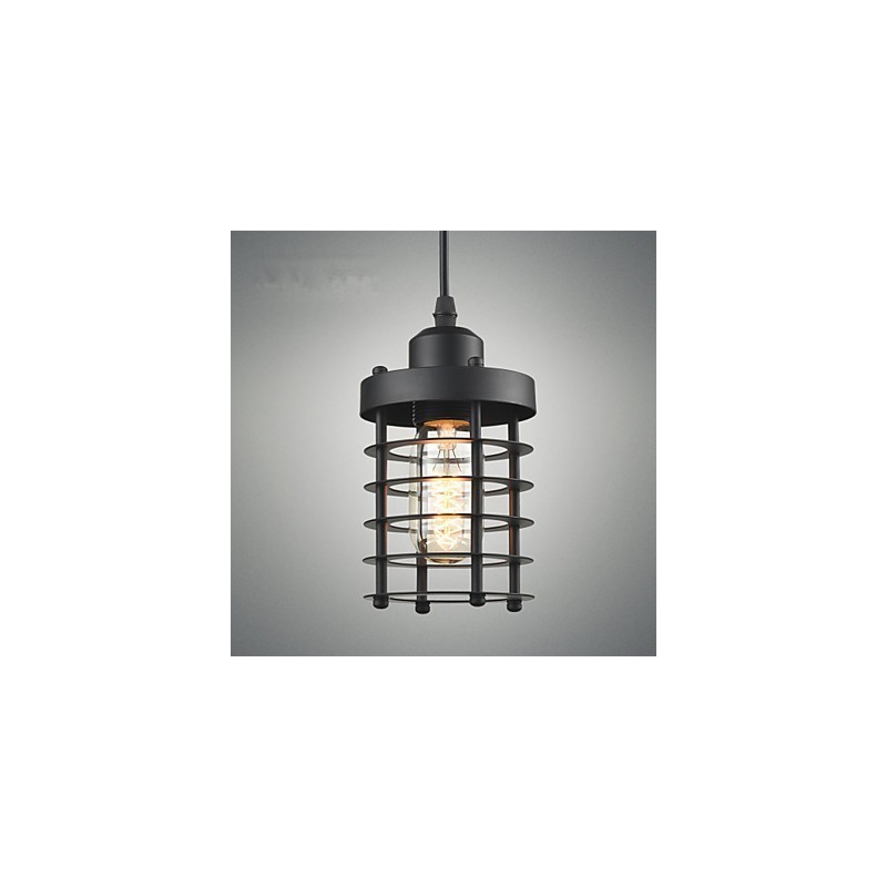 Lámparas colgantes tradicionales clásicas vintage retro campestres garaje metal