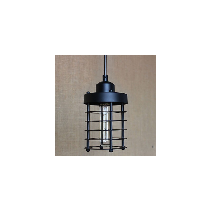 Lámparas colgantes tradicionales clásicas vintage retro campestres garaje metal