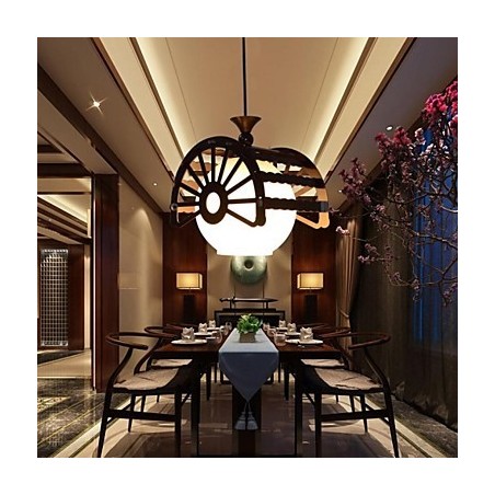 Lámpara de araña de madera clásica con estilo retro moderno de los antiguos