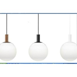 Lámpara colgante de cristal con diseño contratado