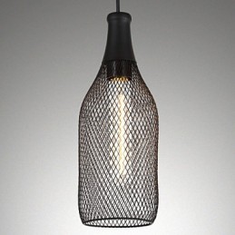 Lámpara colgante de botella vintage americana y lámpara colgante decorativa