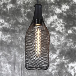 Lámpara colgante de botella vintage americana y lámpara colgante decorativa