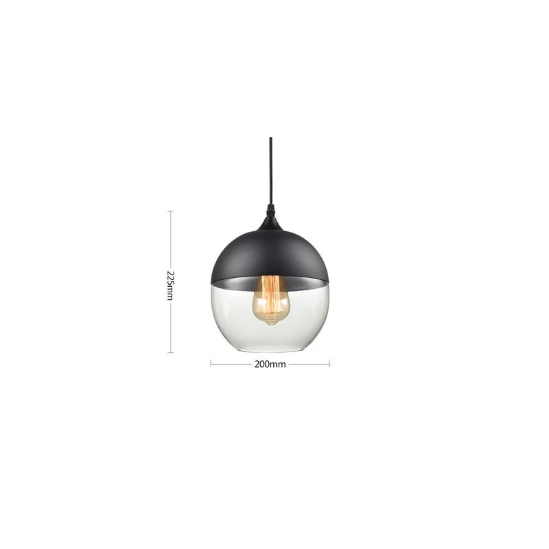 Lámpara de araña de cristal y hierro forjado de la tienda Nordic Creative Stair Shop