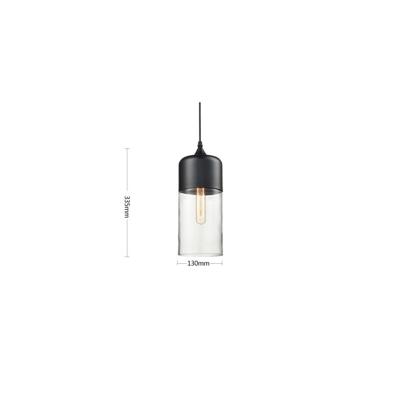 Lámpara de araña de cristal y hierro forjado de la tienda Nordic Creative Stair Shop