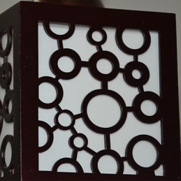Lámpara colgante estilo americano con diseño de madera estilo country