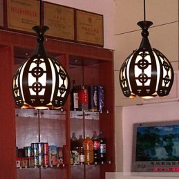 Lámpara colgante de cafetería creativa retro