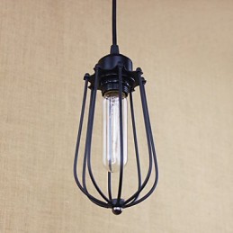 Lámpara de araña de hierro forjado estilo rural