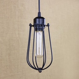 Lámpara de araña de hierro forjado estilo rural