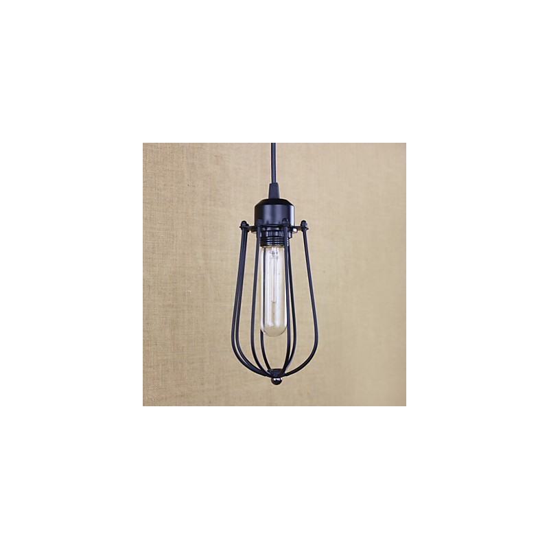 Lámpara de araña de hierro forjado estilo rural