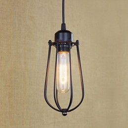 Lámpara de araña de hierro forjado estilo rural