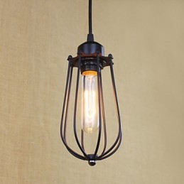 Lámpara de araña de hierro forjado estilo rural