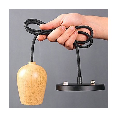 Lámpara colgante de madera de bambú estilo Country Mini Otros para garaje Lámpara colgante de madera de bambú estilo Country Mini Otros para garaje