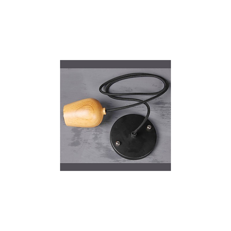 Lámpara colgante de madera de bambú estilo Country Mini Otros para garaje