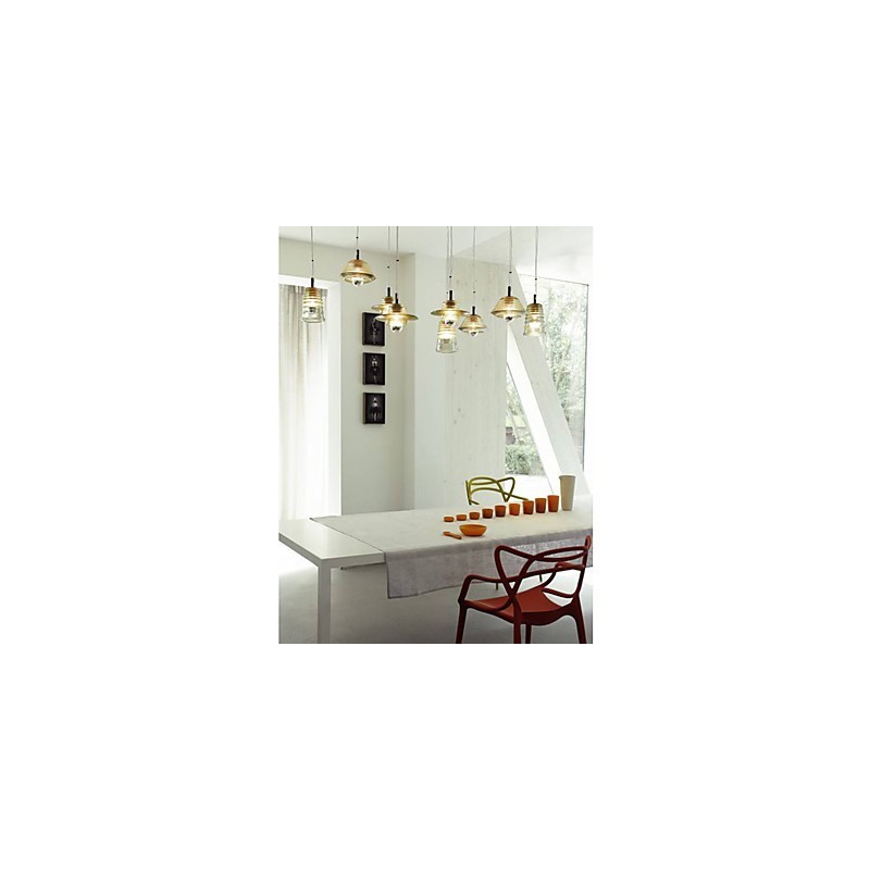 Lámpara colgante de cristal contemporánea moderna