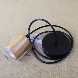 Lámparas colgantes tradicionales clásicas vintage retro campestres garaje madera bambú