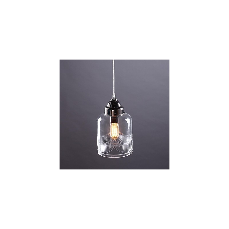 Lámpara colgante de comedor moderna, contemporánea, tradicional, clásica, vintage, estilo campestre, de níquel y vidrio.