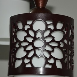 Lámpara colgante de un solo cabezal, estilo chino moderno, clásica, de madera maciza, creativa