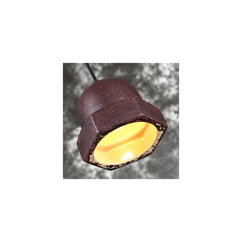 Lámpara colgante de cerámica estilo industrial vintage de Edison para decoración del hogar.