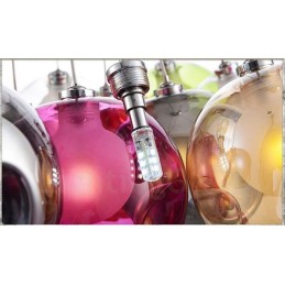 Lámpara colgante creativa de cristal con forma de pecera de peces de colores que restaura el color nórdico y las formas antiguas