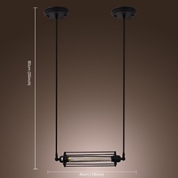 Lámpara colgante con pintura isleña clásica tradicional vintage