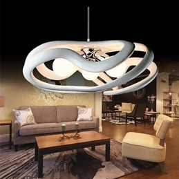 Lámpara colgante de resina con pintura contemporánea moderna