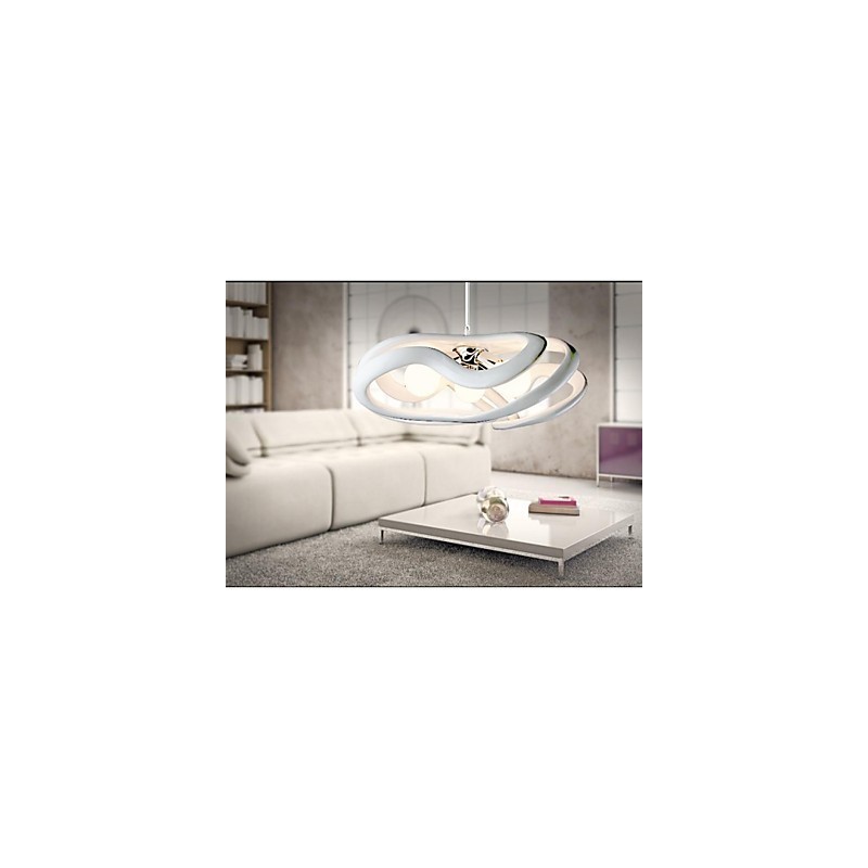 Lámpara colgante de resina con pintura contemporánea moderna