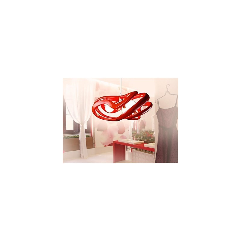 Lámpara colgante de resina con pintura contemporánea moderna