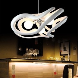 Lámpara colgante de resina con pintura contemporánea moderna