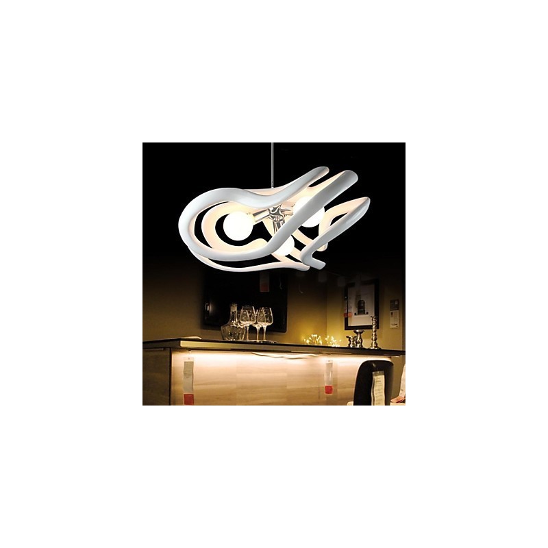 Lámpara colgante de resina con pintura contemporánea moderna