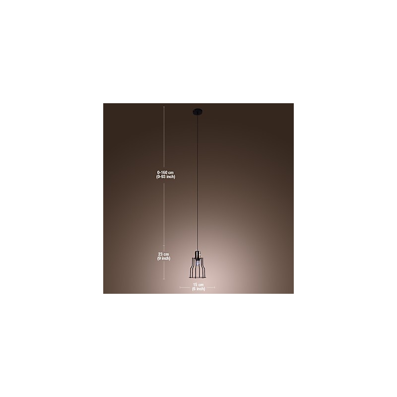 Lámpara colgante con pintura tradicional clásica vintage en estilo mini