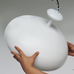 Lámpara colgante moderna contemporánea con pintura de cuenco retro