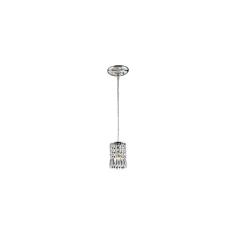 Lámpara colgante moderna contemporánea de cristal en estilo mini, galvanizada