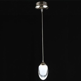 Lámpara colgante de cristal cromado estilo mini, moderna, contemporánea, tradicional, clásica y campestre.
