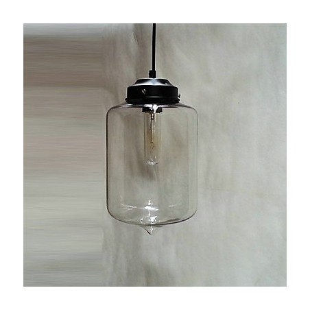 Lámpara colgante minimalista de hierro con diseño de botella, 1 luz Lámpara colgante minimalista de hierro con diseño de botella, 1 luz