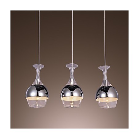 Lámpara colgante moderna y creativa de 3 luces en forma de copa Lámpara colgante moderna y creativa de 3 luces en forma de copa