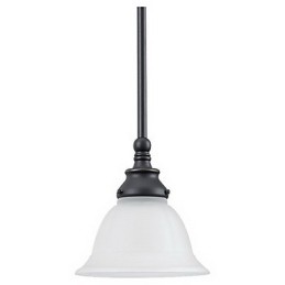 Elegante lámpara colgante con pantalla blanca