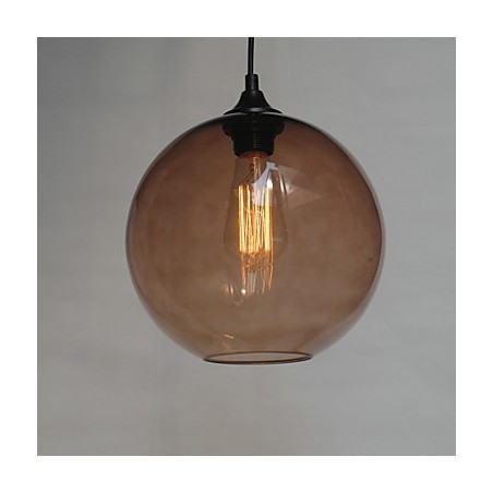 Lámpara colgante moderna de cristal con diseño de burbujas redondas marrones Lámpara colgante moderna de cristal con diseño de burbujas redondas marrones