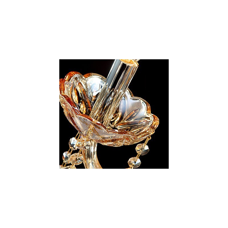 Lámpara de araña de cristal moderna contemporánea tradicional clásica de vidrio