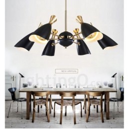 Lámpara de araña contemporánea moderna de 6 luces