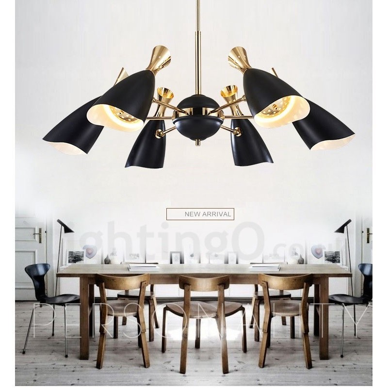 Lámpara de araña contemporánea moderna de 6 luces