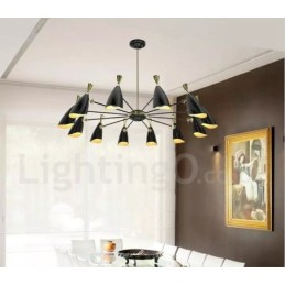 Lámpara de araña de 12 luces de estilo contemporáneo moderno