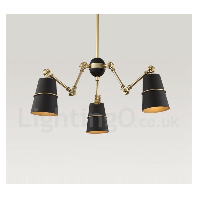 Lámpara de araña contemporánea moderna de 3 luces